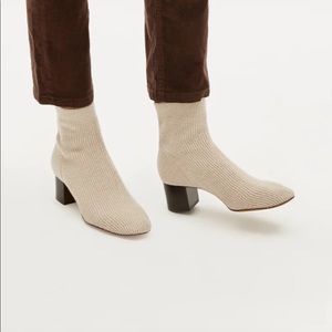Everlane ReKnit Glove Boot in Oatmeal NWOT